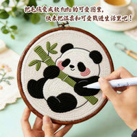 Punch Needle DIY Kit for Kids and Beginners - Yarn Painting Wall Art Craft Set