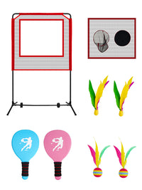 Portable Badminton Pickleball Tennis Net Set for Outdoor Indoor Play