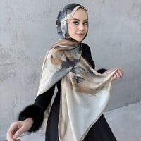 Gradient Chiffon Scarf Shawl for Women