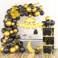 Eid Mubarak Star Moon Balloon Arch Kit for Festival Decoration