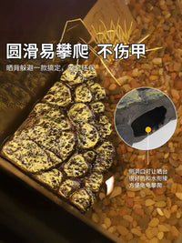 Turtle Basking Platform with Suction Cups or Submersible Hideout for Aquatic Reptile Tanks