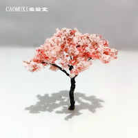 Miniature Simulation Cherry Blossom Tree Micro Landscape Ornaments Sand Table Garden DIY Material Decor