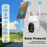 BD06 Outdoor Solar 4G Security Camera with Night Vision and Full-Color HD V380 Low Power PTZ