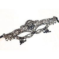 Black Floral Masquerade Mask for Parties and Events