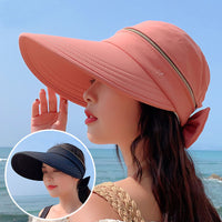 Women's Adjustable Sun Visor Hat for Outdoor Sports and Cycling