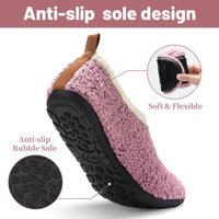 Unisex Lightweight Plush Indoor Slippers with Adjustable Hook-and-Loop Closure for Home, Hospital, or Club