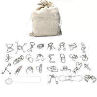 Metal Interlocking Puzzle Set Brain Teaser Game for Students and Competitions
