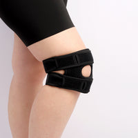 Patella Knee Strap for Running Cycling Adjustable Compression Shock Absorption Silicone Pad