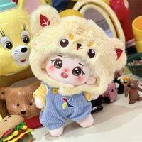 Cotton Doll Clothes Set for 20cm Dolls, Suits, Sweaters, Scarves, and Rompers