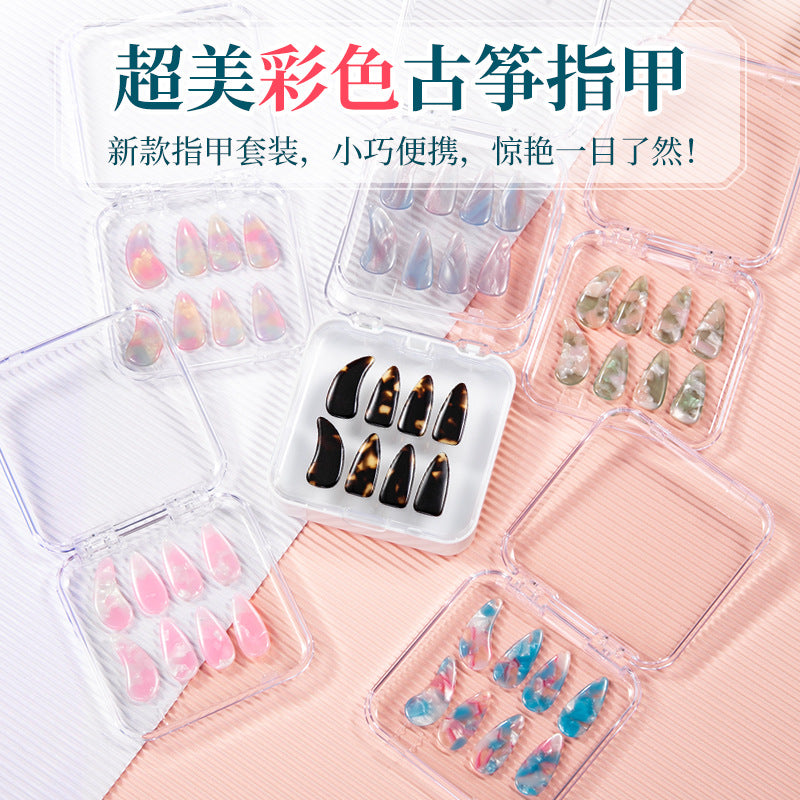 Guzheng Finger Picks Set for Beginners - Transparent, Pink, Small, Medium, Large