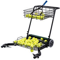 Tennis Ball Collector Cart, Automatic Ball Picker Upper, Tennis Ball Hopper for Coaches