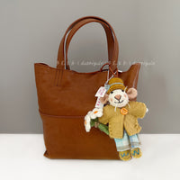 Donigule Nepal Handmade Wool Felt Spring Flower Mouse Keychain Bag Charm Car Hanging Ornament