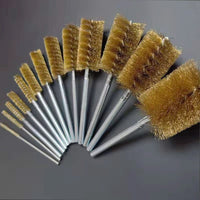 Fine Tube Cleaning Brush Set with Handle for Polishing and Deburring