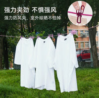 Portable Travel Clothesline with Clips for Indoor Outdoor Use