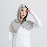 U-Shaped Cooling Hooded Towel for Outdoor Sports, Running, Sun Protection, Quick-Dry, Absorbent Shawl
