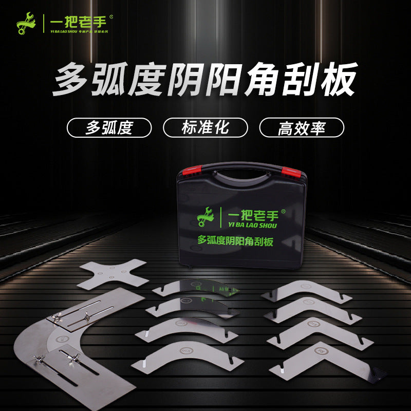 Multi-Angle Drywall Corner Scraper for Plastering and Painting