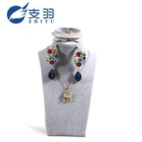 Mannequin Bust Jewelry Display Stand for Necklaces, Bracelets, Earrings, and Rings