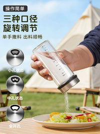 Portable BBQ Spice Shaker Set for Outdoor Camping and Kitchen Use