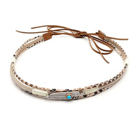 Vintage Ethnic Style Hat Band for Cowboy Hats and Straw Hats, Decorative Leather Belt Accessory