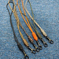 Hand-Woven 7-Core Paracord Lanyard for ID Badges, Keys, Flashlights - Portable Outdoor EDC Gear
