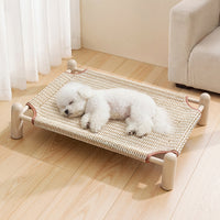 Solid Color Pet Mat Anti-Scratch Sisal-like Dog Cat Bed Pad Washable