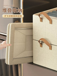 7-Pack Steel Frame Fabric Storage Bins for Wardrobe, Drawer Organizers for Clothes, Underwear, and Pants