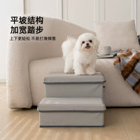 Chichipaws Pet Stairs Non-Slip Foldable Storage Dog Ladder Waterproof Scratch-Resistant Bed Climbing Ramp