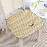 Thickened Embroidered Non-Slip Chair Cushion for Office, Dining, and Student Chairs