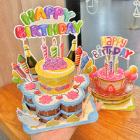 3D Puzzle DIY Birthday Cake Model Kit