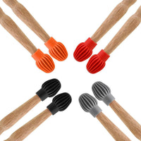 Drumstick Silicone Practice Tips for Noise Reduction, 2-Pack