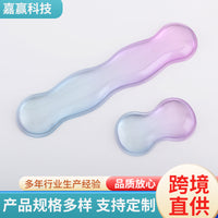 Crystal Clear Gradient Silicone Wrist Rest for Mouse and Keyboard - Cool, Waterproof, Non-Slip