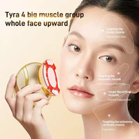 EMS Microcurrent Facial Massager with LED Light Therapy and Vibration for Face Lifting