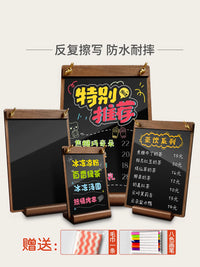 Mini LED Light Up Erasable Message Board for Cafe Bar Countertop Display