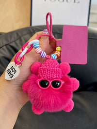 Cute Sootball Plush Keychain for Bags and Car Keys