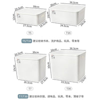 Stackable Storage Bins with Lids for Shelves, Plastic Organizer Boxes for Clothes, Toys, Dorms, and Schools