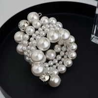 French Retro Multi-layer Pearl Beaded Bracelet Elegant Fashion Accessory