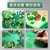 Green Cardstock A4/A3/A2 for Crafts and Kindergarten Projects