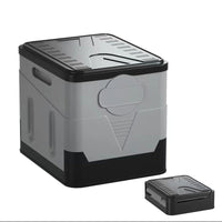 Foldable Car Trunk Organizer Storage Box with Lid, Plastic Home Clothes Storage Stool, Outdoor Camping Container