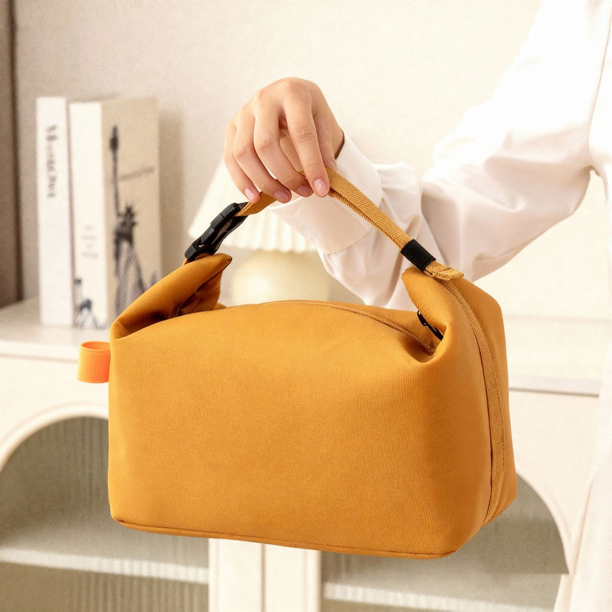 Foldable Insulated Lunch Bag, Waterproof Portable Thermal Picnic Tote for Work and Travel, Large Capacity Food Container