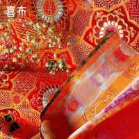 Japanese Style Tortoise Shell Brocade Fabric for DIY Crafts and Apparel