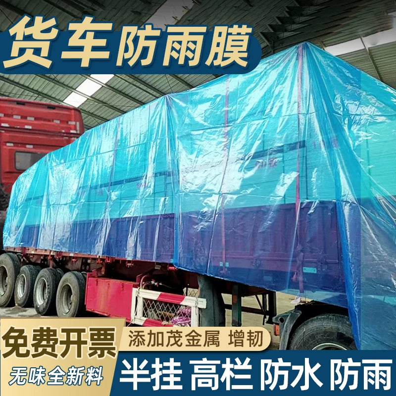 Heavy-Duty Waterproof Tarpaulin for Trucks and Outdoor Coverings - UV Resistant Plastic Sheeting
