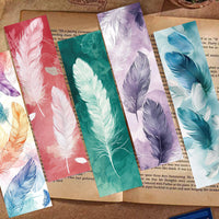 30-Piece Feather Bookmark Set for Reading & Decoration