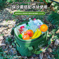 Outdoor Camping Insulated Cooler Bag Leakproof Large Capacity Portable Travel Lunch Bag