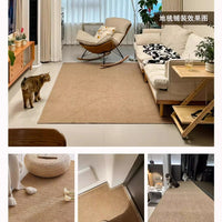 Sisal-Look Anti-Scratch Area Rug for Living Room Bedroom Photography Studio Japanese Tatami Style