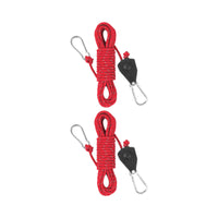 Reflective Guy Line Rope with Pulley Adjuster for Tents and Tarps