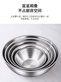 Stainless Steel Colander and Basin Set for Kitchen, Rice Washing, Fruit Draining, and Vegetable Cleaning