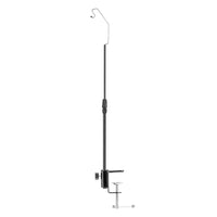 Portable Aluminum Alloy Camping Lantern Stand with Adjustable Height and Clamp for Outdoor Night Market Fishing