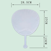 DIY Handheld Fan Craft Kit with Blank Plastic Fan and Fabric