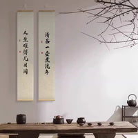 New Chinese Zen Calligraphy Wall Scroll for Study and Office Decor