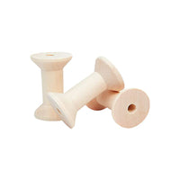 Wooden Spool Vintage Thread Bobbin for DIY Craft Winding